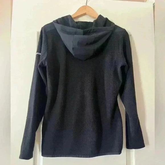 EUC Columbia Black Pullover with Hood Zipper Pockets - Picture 9 of 12